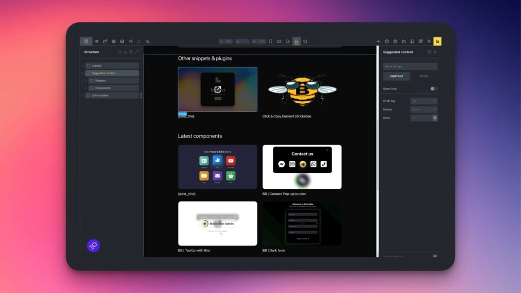 How to make Reverse colomns in Bricks Builder